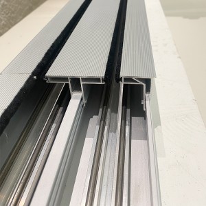 Large-span glass doors track
