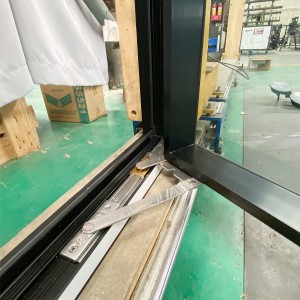 exterior door with glass panel
