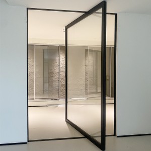 pivot door black